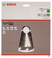 Bosch Accessories Optiline Wood 2608641184 Hardmetaal-cirkelzaagblad 190 x 30 x 2 mm Aantal tanden: 16 1 stuk(s) - thumbnail