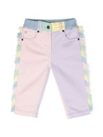 Stella McCartney Kids jean à détail colour block - Rose