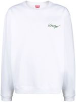 Kenzo sweat Poppy en coton - Blanc