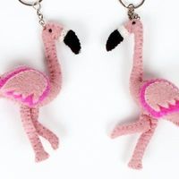 Flamingo Sleutelhanger - thumbnail