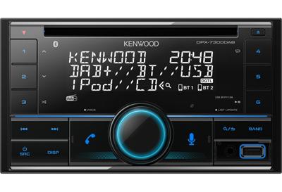 Kenwood DPX-7300DAB Autoradio dubbel DIN Aansluiting voor stuurbediening, DAB+ tuner