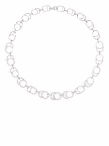 Courbet collier CELESTE en or blanc recyclé 18ct pavé de diamants créés en laboratoire - Argent