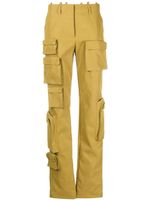 Off-White pantalon cargo Co Multipocket à coupe droite - Vert - thumbnail