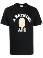 A BATHING APE® t-shirt en coton à logo imprimé - Noir - thumbnail