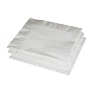 20x Witte kleuren thema servetten 33 x 33 cm