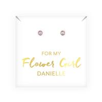 Oorbellen Flower Girl gepersonaliseerd