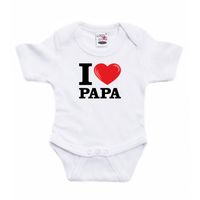 I love Papa rompertje wit babies 92 (18-24 maanden)  - - thumbnail