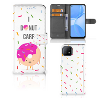 OPPO A73 5G Book Cover Donut Roze - thumbnail