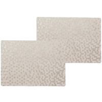 6x stuks stevige luxe Tafel placemats Stones taupe 30 x 43 cm