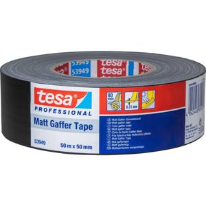 tesa 53949-00000-02 Textieltape tesa Gaffer tape Zwart (l x b) 50 m x 50 mm 1 stuk(s)