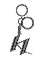 Karl Lagerfeld porte-clés à plaque logo - Gris - thumbnail