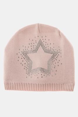 Ulla Popken Muts, gebreid, glitterster - Grote Maten