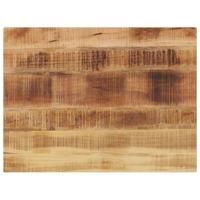 vidaXL Tafelblad rechthoekig 80x60x3,8 cm massief ruw mangohout, vervangend tafelblad, blad, vervangend houten tafelblad, meubelpaneel, houten blad