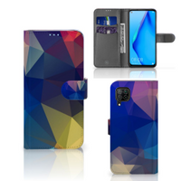 Huawei P40 Lite Book Case Polygon Dark