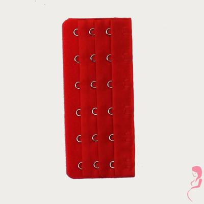 Op en Top Zwanger bh / Corset Verlenger 6 Haaks Rood (per stuk)