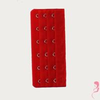 Op en Top Zwanger bh / Corset Verlenger 6 Haaks Rood (per stuk)
