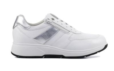 Xsensible Stretchwalker Dames Sneakers in Leder (Wit)