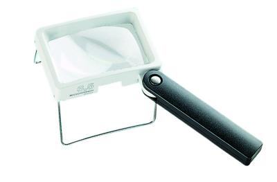 Eschenbach 2034 Vergrootglas Vergrotingsfactor: 3.5 x Lensgrootte: (l x b) 75 mm x 50 mm Wit, Zwart