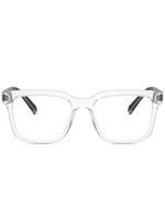 Dolce & Gabbana Eyewear lunettes de vue à logo imprimé - Blanc