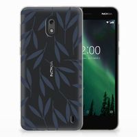 Nokia 2 TPU Case Leaves Blue - thumbnail