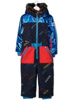 Marc Jacobs Kids combinaison de ski matelassée à manches longues - Bleu