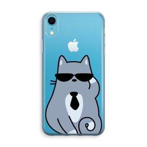 Cool cat: iPhone XR Transparant Hoesje