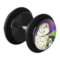 Fake plug met Chubby Unicorn Design Acryl / Chirurgisch staal 316L Fake Piercings