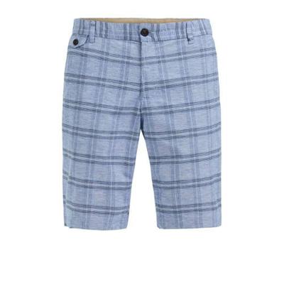 WE Fashion geruite straight fit chino short heavy blue WE Fashion geruite straight fit chino short heavy blue