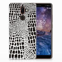 Nokia 7 Plus TPU Hoesje Slangenprint - thumbnail