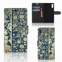 Sony Xperia XZ | Sony Xperia XZs Hoesje Beige Flowers