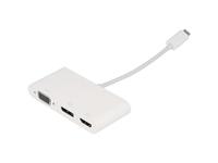 VisionTek 901433 USB-C naar DisplayPort HDMI & VGA Hub M/F/F