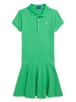 Ralph Lauren Kids robe-polo à logo brodé - Vert