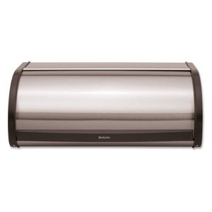 Brabantia broodtrommel met schuifdeksel - Matt Steel Fingerprint Proof