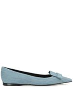 Sergio Rossi ballerines Sr1 en jean - Bleu - thumbnail