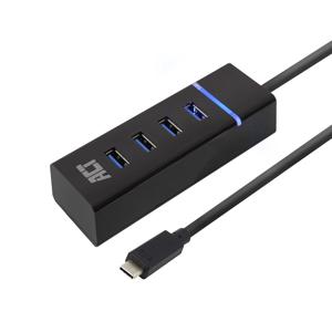 ACT Connectivity USB-C Hub 3.2 met 4 USB-A poorten usb-hub