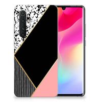 Xiaomi Mi Note 10 Lite TPU Hoesje Zwart Roze Vormen