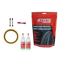 Stan's NoTubes Unisex - Road & Gravel Tubeless Kit voor volwassenen, zwart, eenheidsmaat