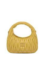 Miu Miu mini sac porté épaule Wander matelassé - Jaune