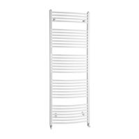 Handdoekradiator Sapho Orbit Gebogen 45x170 cm 732W Wit Sapho