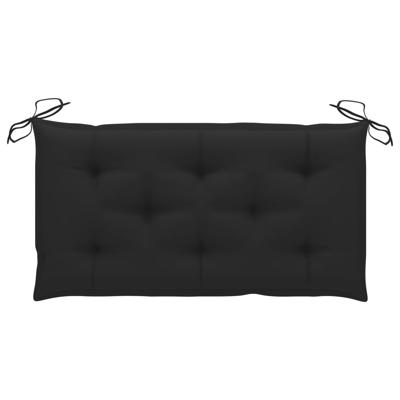 vidaXL Tuinbankkussen 100x50x7 cm stof zwart