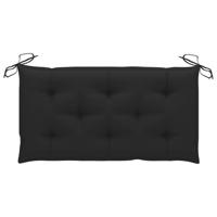 vidaXL Tuinbankkussen 100x50x7 cm stof zwart