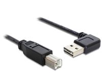 Delock 85167 Kabel EASY-USB 2.0 Type-A male haaks links / rechts > USB 2.0 Type-B male 0,5 m