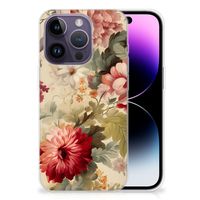 TPU Case voor Apple iPhone 14 Pro Bloemen - thumbnail