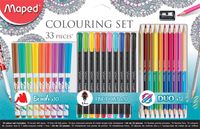 Viltstift Maped colouring set 33delig assorti