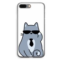 Cool cat: iPhone 8 Plus Transparant Hoesje