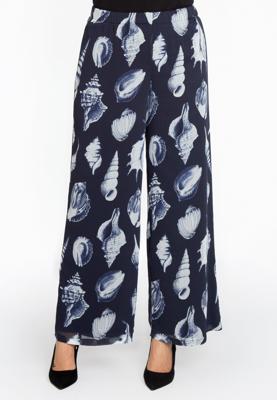 Yoek Pantalon SEA SHELLS | Blauw | Maat 46/48