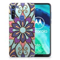 Motorola Moto G8 TPU Case Purple Flower
