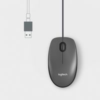 Logitech M100 muis Ambidextrous USB Type-A Optisch 1000 DPI - thumbnail