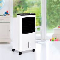 4 In 1 Stille Luchtkoeler 8L Ventless Mobiele Airconditioner Koeling Auto-Oscillatie 70° 8H Timer 2 Ijspakken Laag Verbruik