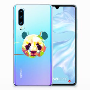 Huawei P30 Telefoonhoesje met Naam Panda Color